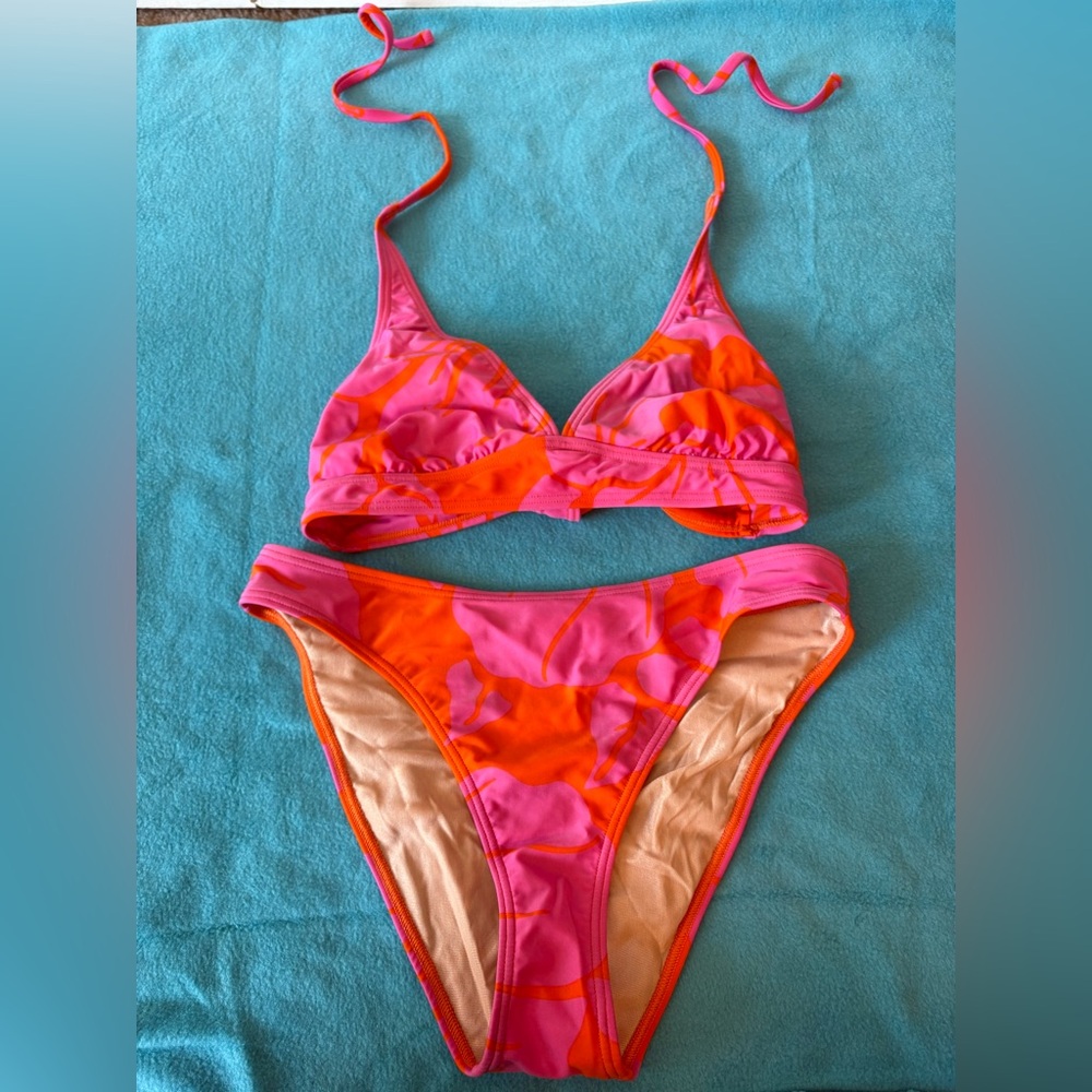 SPEEDO Pink and Orange Bikini Set